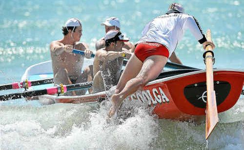Woolgoolga’s under-19 surf boat crew is competing at Wanda Beach this weekend. Woolgoolga’s under-19 surf boat crew is competing at Wanda Beach this weekend.